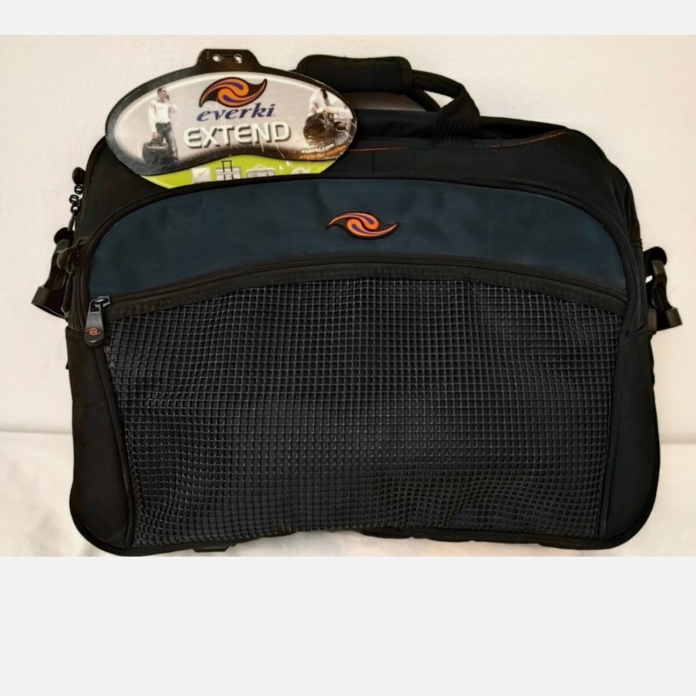 Everki Extend Laptop Bag/Briefcase Black 17" x 13" x 3.5"